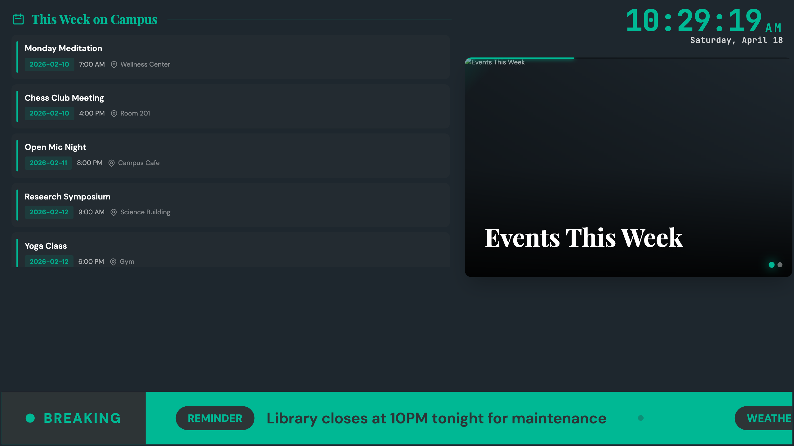 Events Focus preview